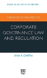 Abbildung von: Advanced Introduction to Corporate Governance Law and Regulation - Edward Elgar Publishing