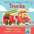Cover: Usborne First Jigsaws and Book: Trucks - Usborne Publishing Ltd