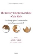 Cover: The Literary-Linguistic Analysis of the Bible - Brill