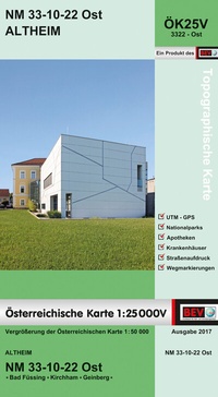 Abbildung von: BEV-Karte 3322-Ost, Altheim 1:25 000V - Bundesamt für Eich- und Vermessungswesen Marketing und Vertrieb