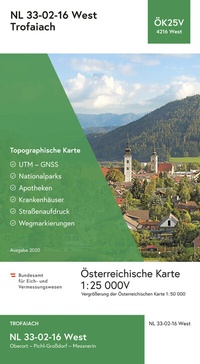 Abbildung von: BEV-Karte 4216-West, Trofaiach 1:25 000V - Bundesamt für Eich- und Vermessungswesen Marketing und Vertrieb
