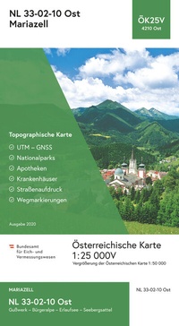 Abbildung von: BEV-Karte 4210-Ost, Mariazell 1:25 000V - Bundesamt für Eich- und Vermessungswesen Marketing und Vertrieb