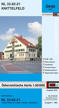 Abbildung von: BEV-Karte 4221, Knittelfeld 1:50 000 - Bundesamt für Eich- und Vermessungswesen Marketing und Vertrieb