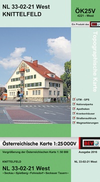 Abbildung von: BEV-Karte 4221-West, Knittelfeld 1:25 000V - Bundesamt für Eich- und Vermessungswesen Marketing und Vertrieb