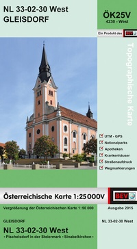 Abbildung von: BEV-Karte 4230-West, Gleisdorf 1:25 000V - Bundesamt für Eich- und Vermessungswesen Marketing und Vertrieb