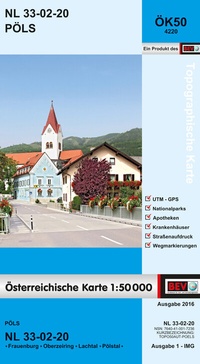 Abbildung von: BEV-Karte 4220, Pöls 1:50 000 - Bundesamt für Eich- und Vermessungswesen Marketing und Vertrieb