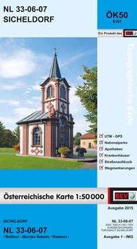 Abbildung von: BEV-Karte 5107, Sicheldorf 1:50 000 - Bundesamt für Eich- und Vermessungswesen Marketing und Vertrieb