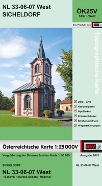 Abbildung von: BEV-Karte 5107-West, Sicheldorf 1:25 000V - Bundesamt für Eich- und Vermessungswesen Marketing und Vertrieb