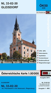 Abbildung von: BEV-Karte 4230, Gleisdorf 1:50 000 - Bundesamt für Eich- und Vermessungswesen Marketing und Vertrieb