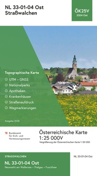 Abbildung von: BEV-Karte 3204-Ost, Straßwalchen 1:25 000V - Bundesamt für Eich- und Vermessungswesen Marketing und Vertrieb