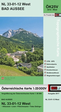 Abbildung von: BEV-Karte 3212-West, Bad Aussee 1:25 000V - Bundesamt für Eich- und Vermessungswesen Marketing und Vertrieb