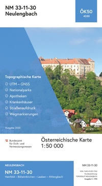 Abbildung von: BEV-Karte 4330, Neulengbach 1:50 000 - Bundesamt für Eich- und Vermessungswesen Marketing und Vertrieb