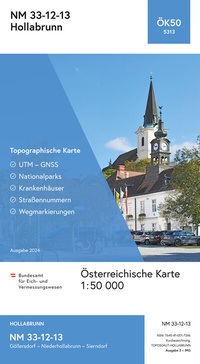 Abbildung von: BEV-Karte 5313, Hollabrunn 1:50 000 - Bundesamt für Eich- und Vermessungswesen Marketing und Vertrieb