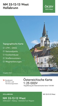 Abbildung von: BEV-Karte 5313-West, Hollabrunn 1:25 000V - Bundesamt für Eich- und Vermessungswesen Marketing und Vertrieb