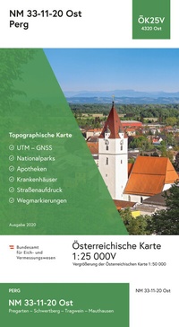 Abbildung von: BEV-Karte 4320-Ost, Perg 1:25 000V - Bundesamt für Eich- und Vermessungswesen Marketing und Vertrieb