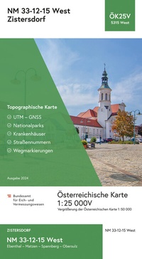 Abbildung von: BEV-Karte 5315-West, Zistersdorf 1:25 000V - Bundesamt für Eich- und Vermessungswesen Marketing und Vertrieb