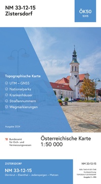 Abbildung von: BEV-Karte 5315, Zistersdorf 1:50 000 - Bundesamt für Eich- und Vermessungswesen Marketing und Vertrieb