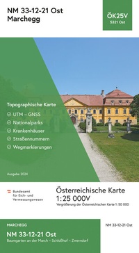 Abbildung von: BEV-Karte 5321-Ost, Marchegg 1:25 000V - Bundesamt für Eich- und Vermessungswesen Marketing und Vertrieb
