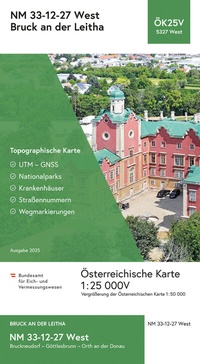 Abbildung von: BEV-Karte 5327-West, Bruck an der Leitha 1:25 000V - Bundesamt für Eich- und Vermessungswesen Marketing und Vertrieb