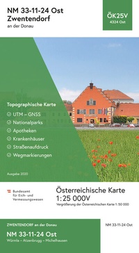 Abbildung von: BEV-Karte 4324-Ost, Zwentendorf an der Donau 1:25 000V - Bundesamt für Eich- und Vermessungswesen Marketing und Vertrieb