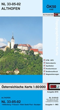 Abbildung von: BEV-Karte 4102, Althofen 1:50 000 - Bundesamt für Eich- und Vermessungswesen Marketing und Vertrieb