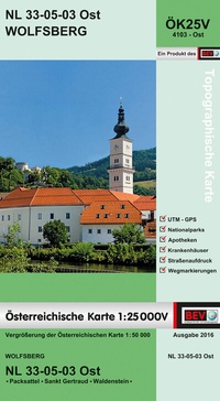 Abbildung von: BEV-Karte 4103-Ost, Wolfsberg 1:25 000V - Bundesamt für Eich- und Vermessungswesen Marketing und Vertrieb