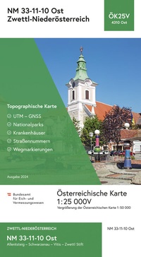 Abbildung von: BEV-Karte 4310-Ost, Zwettl-Niederösterreich 1:25 000V - Bundesamt für Eich- und Vermessungswesen Marketing und Vertrieb