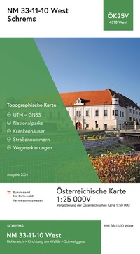 Abbildung von: BEV-Karte 4310-West, Schrems 1:25 000V - Bundesamt für Eich- und Vermessungswesen Marketing und Vertrieb