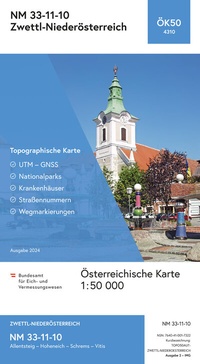 Abbildung von: BEV-Karte 4310, Zwettl-Niederösterreich 1:50 000 - Bundesamt für Eich- und Vermessungswesen Marketing und Vertrieb