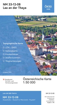 Abbildung von: BEV-Karte 5308, Laa an der Thaya 1:50 000 - Bundesamt für Eich- und Vermessungswesen Marketing und Vertrieb