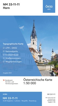 Abbildung von: BEV-Karte 4311, Horn 1:50 000 - Bundesamt für Eich- und Vermessungswesen Marketing und Vertrieb