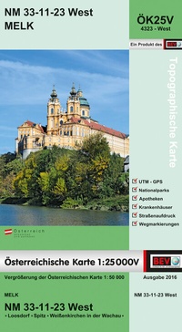 Abbildung von: BEV-Karte 4323-West, Melk 1:25 000V - Bundesamt für Eich- und Vermessungswesen Marketing und Vertrieb