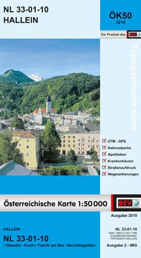 Abbildung von: BEV-Karte 3210, Hallein 1:50 000 - Bundesamt für Eich- und Vermessungswesen Marketing und Vertrieb