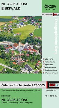Abbildung von: BEV-Karte 4110-Ost, Eibiswald 1:25 000V - Bundesamt für Eich- und Vermessungswesen Marketing und Vertrieb