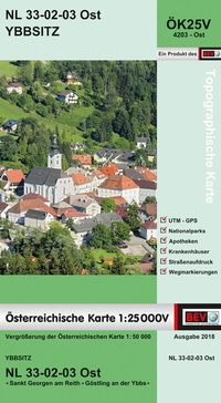 Abbildung von: BEV-Karte 4203-Ost, Ybbsitz 1:25 000V - Bundesamt für Eich- und Vermessungswesen Marketing und Vertrieb