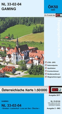 Abbildung von: BEV-Karte 4204, Gaming 1:50 000 - Bundesamt für Eich- und Vermessungswesen Marketing und Vertrieb