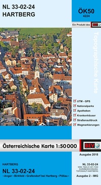 Abbildung von: BEV-Karte 4224, Hartberg 1:50 000 - Bundesamt für Eich- und Vermessungswesen Marketing und Vertrieb