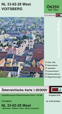 Abbildung von: BEV-Karte 4228-West, Voitsberg 1:25 000V - Bundesamt für Eich- und Vermessungswesen Marketing und Vertrieb