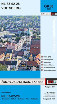 Abbildung von: BEV-Karte 4228, Voitsberg 1:50 000 - Bundesamt für Eich- und Vermessungswesen Marketing und Vertrieb