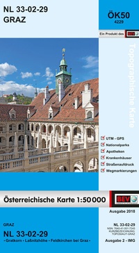 Abbildung von: BEV-Karte 4229, Graz 1:50 000 - Bundesamt für Eich- und Vermessungswesen Marketing und Vertrieb
