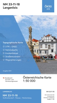 Abbildung von: BEV-Karte 4318, Langenlois 1:50 000 - Bundesamt für Eich- und Vermessungswesen Marketing und Vertrieb