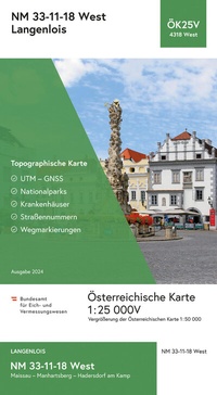 Abbildung von: BEV-Karte 4318-West, Langenlois 1:25 000V - Bundesamt für Eich- und Vermessungswesen Marketing und Vertrieb