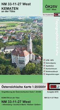 Abbildung von: BEV-Karte 4327-West, Kematen 1:25 000V - Bundesamt für Eich- und Vermessungswesen Marketing und Vertrieb