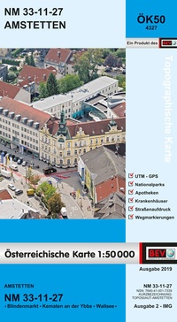 Abbildung von: BEV-Karte 4327, Amstetten 1:50 000 - Bundesamt für Eich- und Vermessungswesen Marketing und Vertrieb