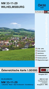 Abbildung von: BEV-Karte 4329, Wilhelmsburg 1:50 000 - Bundesamt für Eich- und Vermessungswesen Marketing und Vertrieb
