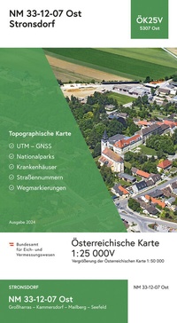 Abbildung von: BEV-Karte 5307-Ost, Stronsdorf 1:25 000V - Bundesamt für Eich- und Vermessungswesen Marketing und Vertrieb