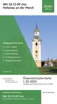 Abbildung von: BEV-Karte 5309-Ost, Hohenau an der March 1:25 000V - Bundesamt für Eich- und Vermessungswesen Marketing und Vertrieb