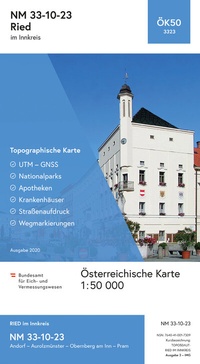 Abbildung von: BEV-Karte 3323, Ried im Innkreis 1:50 000 - Bundesamt für Eich- und Vermessungswesen Marketing und Vertrieb