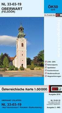 Abbildung von: BEV-Karte 5219, Oberwart / Felsoor 1:50 000 - Bundesamt für Eich- und Vermessungswesen Marketing und Vertrieb