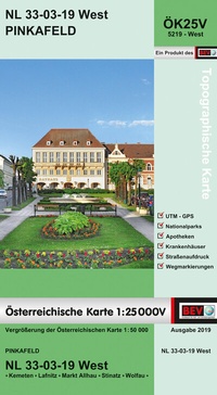 Abbildung von: BEV-Karte 5219-West, Pinkafeld 1:25 000V - Bundesamt für Eich- und Vermessungswesen Marketing und Vertrieb